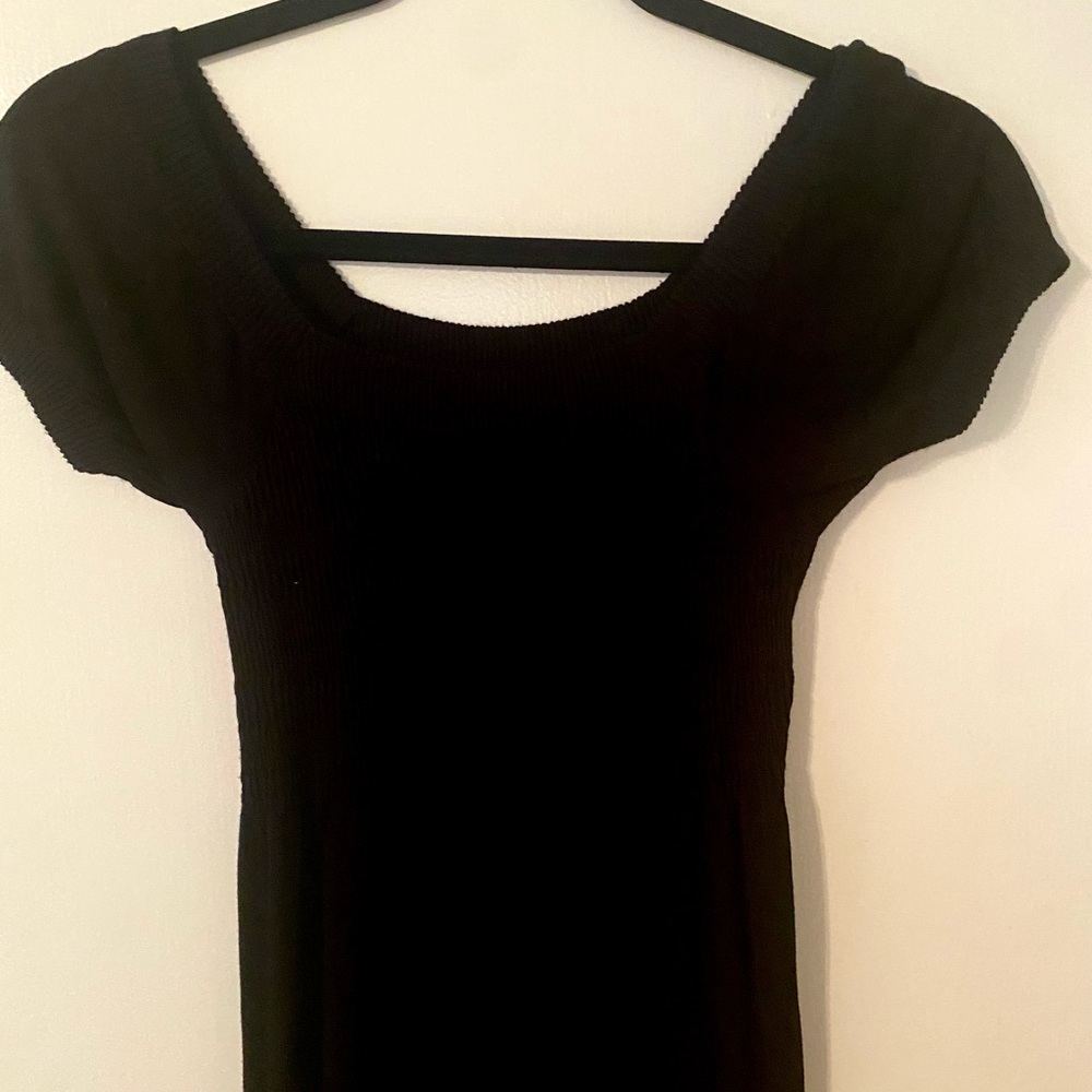 Womens JJ Authentic Black Baby Doll Dress